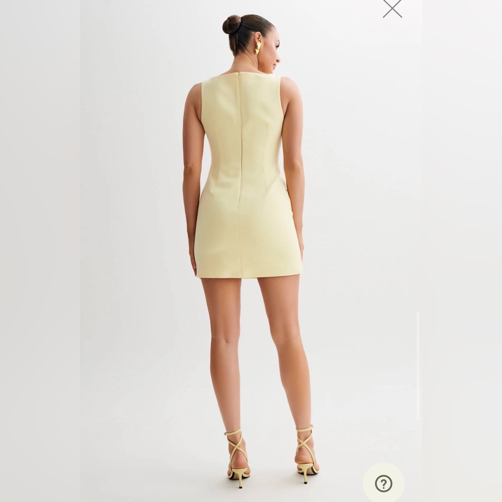 Meshki Angela mini dress in Lemon - Picture 5 of 10